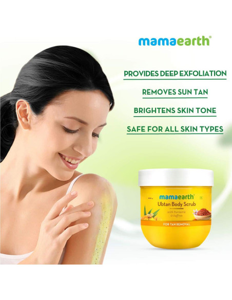 Exfoliante Corporal Ubtan Mamaearth 200 g - Elimina Bronceado Exfoliante Corporal Ubtan Mamaearth 200 g - Elimina Bronceado