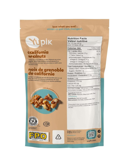 Nueces Crudas Yupik 185 g Sin Gluten y Kosher - Snacks Saludables Nueces Crudas Yupik 185 g Sin Gluten y Kosher - Snacks Saludables