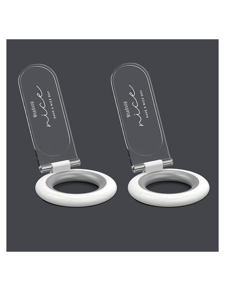 Elevador de Tapa de Inodoro Wsaduop Blanco Plegable 2 Piezas Elevador de Tapa de Inodoro Wsaduop Blanco Plegable 2 Piezas