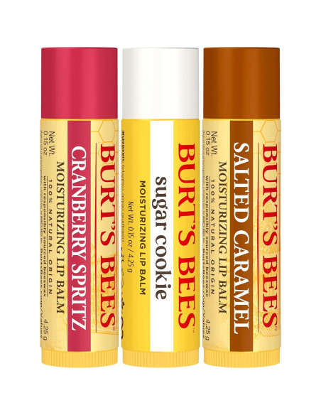Conjunto de bálsamos labiales Burt's Bees 3 sabores 4.25 g Conjunto de bálsamos labiales Burt's Bees 3 sabores 4.25 g