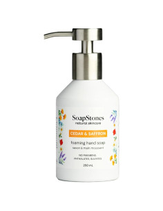 Jabón Espumoso de Manos Soapstones 250 mL Hidratante Cedro y Azafrán