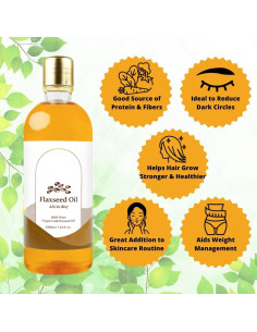 Aceite de Semilla de Lino SUP 100ml - Crecimiento Cabello y Piel 2