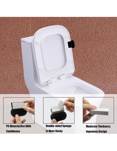 Elevador de Tapa de Inodoro OWMOSYX 4 Pcs Autoadhesivo