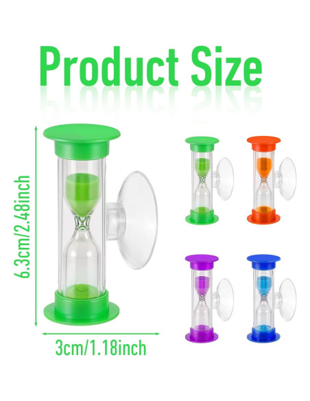 Temporizador de Arena para Cepillo de Dientes CIATBYYJ 3 Minutos Temporizador de Arena para Cepillo de Dientes CIATBYYJ 3 Minutos