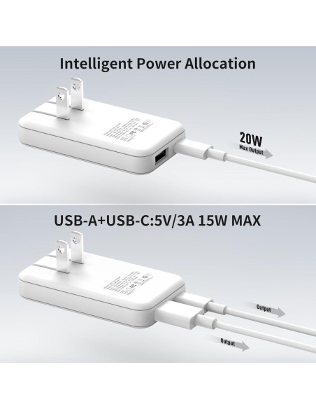 Cargador Rápido USB-C PD 20W TREBLEET Ultra Delgado Cargador Rápido USB-C PD 20W TREBLEET Ultra Delgado