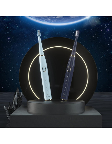 Cepillo de dientes eléctrico 7AM2M azul con 8 cabezales Cepillo de dientes eléctrico 7AM2M azul con 8 cabezales