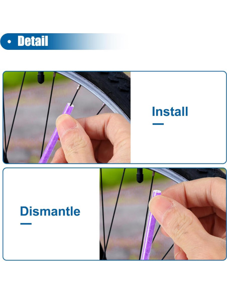 Reflectores de Bicicleta X AUTOHAUX 36 Pcs ABS Púrpura Reflectores de Bicicleta X AUTOHAUX 36 Pcs ABS Púrpura