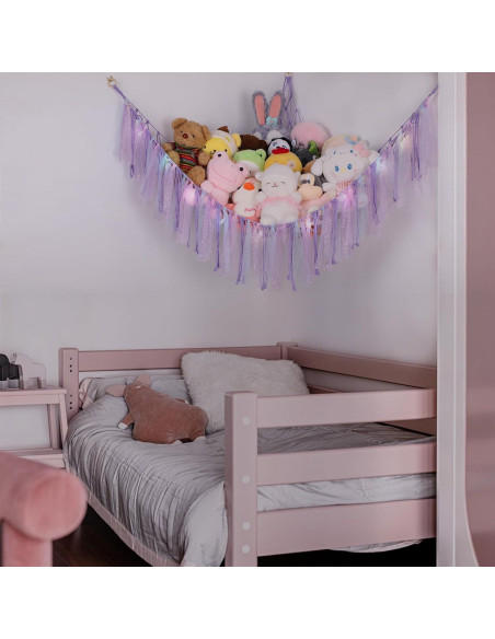 Hamaca de Peluches YELIENM con Luces LED 149.86 cm Púrpura Hamaca de Peluches YELIENM con Luces LED 149.86 cm Púrpura