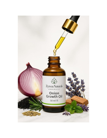 Aceite de Crecimiento de Cebolla Zyzven Naturals 50ml - Nutritivo para Cabello y Cuero Cabelludo Aceite de Crecimiento de Cebolla Zyzven Naturals 50ml - Nutritivo para Cabello y Cuero Cabelludo