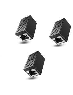 Acoplador RJ45 Femenino a Femenino DESOFICON - Paquete de 3