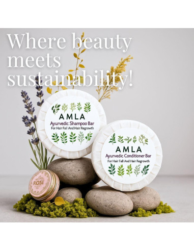 Conjunto de Champú y Acondicionador Amla Nature Skin Shop 2 Piezas