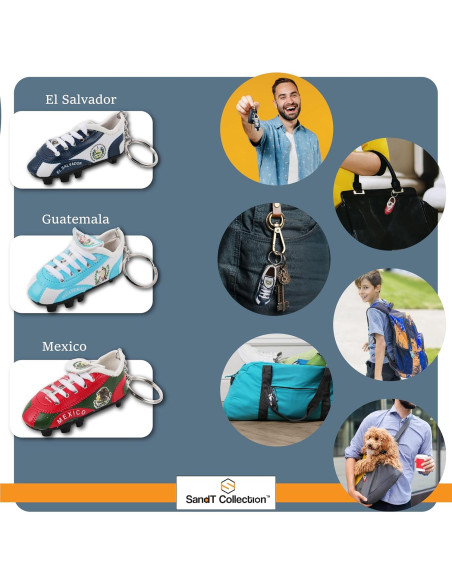 Llavero de Zapato de Fútbol SandT Collection México 7.62 cm Llavero de Zapato de Fútbol SandT Collection México 7.62 cm
