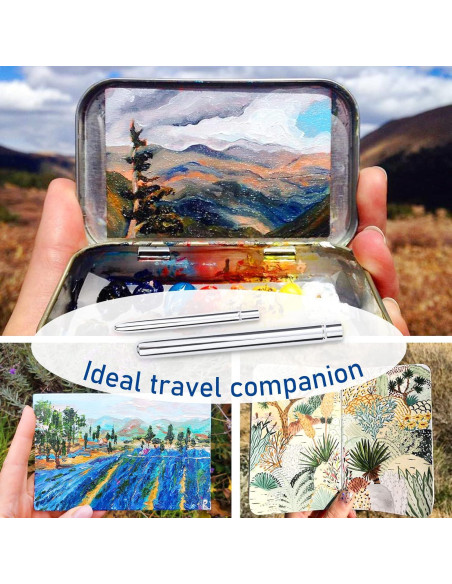 Conjunto de Pinceles de Viaje Falling in Art - 2 Pcs Kolinsky Conjunto de Pinceles de Viaje Falling in Art - 2 Pcs Kolinsky