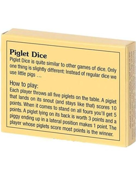 Juego de Dados de Cerdito Muba - Diversión Familiar y de Fiesta Juego de Dados de Cerdito Muba - Diversión Familiar y de Fiesta
