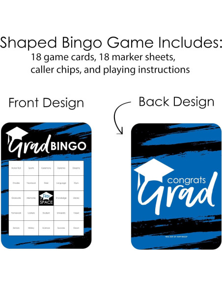 Juego de Bingo Grad Azul - Lo Mejor Está por Venir - Set de 18 Juego de Bingo Grad Azul - Lo Mejor Está por Venir - Set de 18