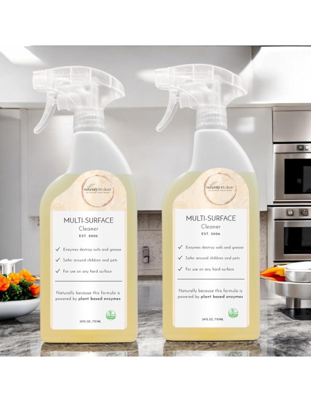 Limpiador Multi-Superficie Naturally It's Clean - 2 Botellas 24 oz Limpiador Multi-Superficie Naturally It's Clean - 2 Botellas 24 oz