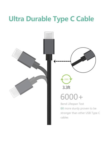 Cargador de coche USB C Rápido 18W Dongguan con Cable 1m