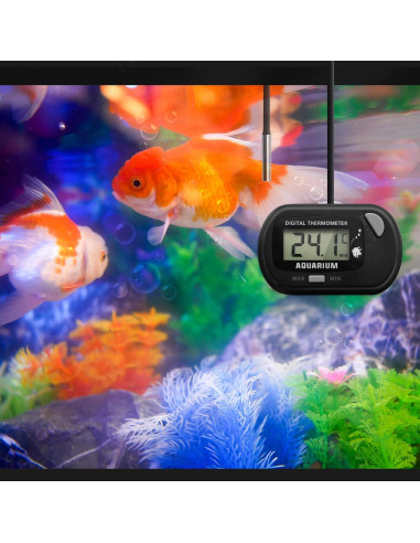 Termómetro Digital para Acuario Poly JLENOVEG LCD Gris