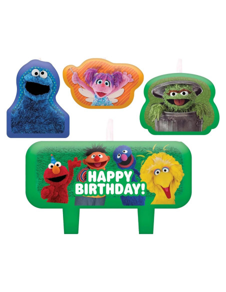 Juego de Velas de Cumpleaños Multicolor Amscan - 4 Pzs Juego de Velas de Cumpleaños Multicolor Amscan - 4 Pzs