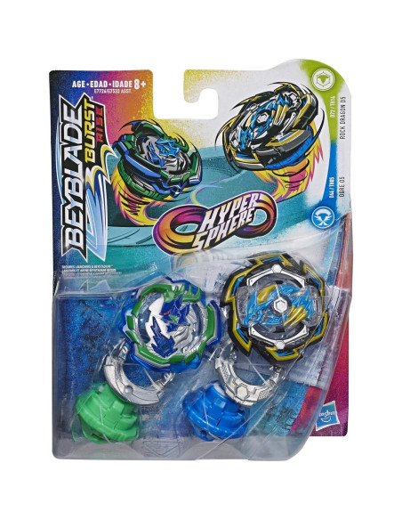 Paquete Doble Beyblade Burst Rise Dragón de Roca D5 y Ogre O5 Paquete Doble Beyblade Burst Rise Dragón de Roca D5 y Ogre O5