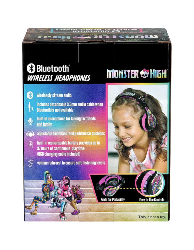 Auriculares Inalámbricos KIDdesigns Monster High con Micrófono