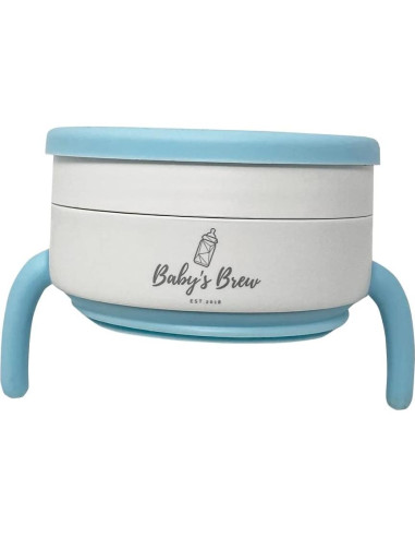 Taza colapsable 2 en 1 Baby's Brew - Azul, BPA Free