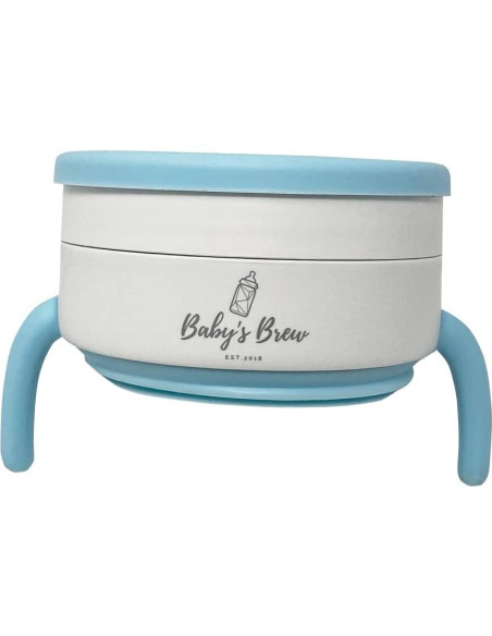 Taza colapsable 2 en 1 Baby's Brew - Azul, BPA Free Taza colapsable 2 en 1 Baby's Brew - Azul, BPA Free