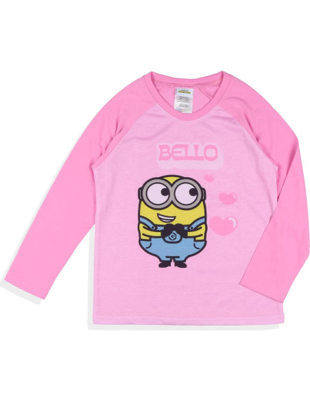 Conjunto de Pijama para Niñas Minions Intimo 3T Multicolor Conjunto de Pijama para Niñas Minions Intimo 3T Multicolor