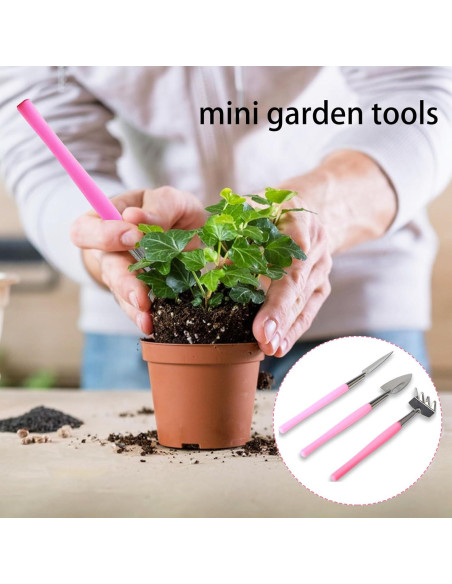 Kit de Herramientas de Jardinería LuckyOpt 3 Piezas Acero Inoxidable Kit de Herramientas de Jardinería LuckyOpt 3 Piezas Acero Inoxidable
