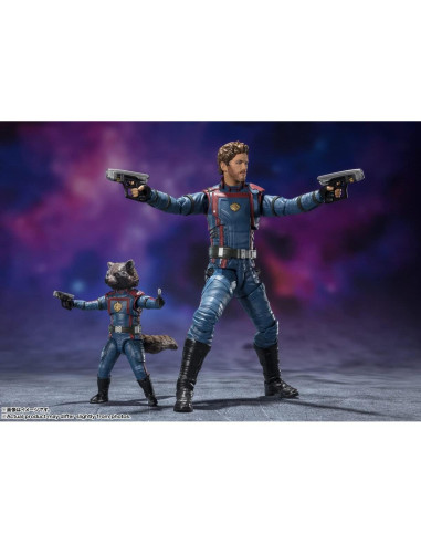 Figura de acción S.H.Figuarts Star Lord y Rocket Raccoon Bandai