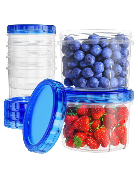 Contenedores de Almacenamiento Herméticos HOMETALL 6 Pzas 473ml Contenedores de Almacenamiento Herméticos HOMETALL 6 Pzas 473ml