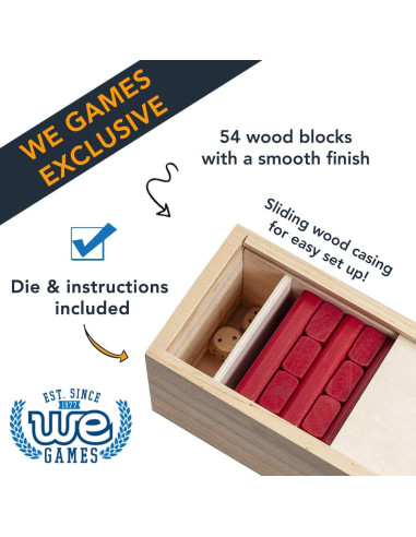 Juego de Apilamiento de Bloques de Madera WE Games 30.48 cm