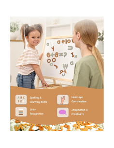 Juego Educativo 186 Piezas Letras y Números Magnéticos Joswisch 2
