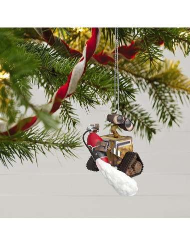 Adorno Navideño Hallmark Keepsake 2022 Wall-E con Extintor