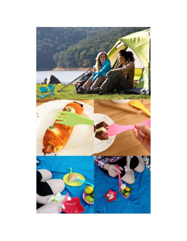 Juego de Tazas y Cuencos Colapsables Ecoart - 3 Piezas