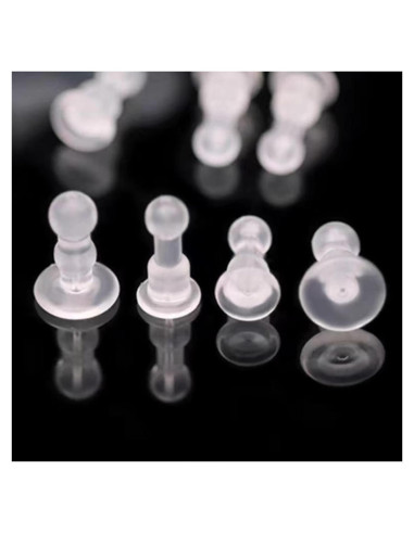 Respaldos de Aretes Impenetrables Qualima 50pcs TPE Suave