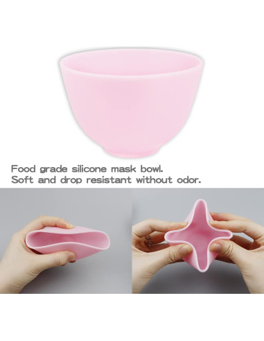 Juego de 4 Tazones Mezcladores de Silicona FERCAISH 8.81 cm