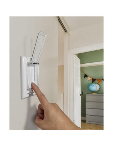 Cubierta de Interruptor de Luz ILIVABLE Transparente 1 Paquete