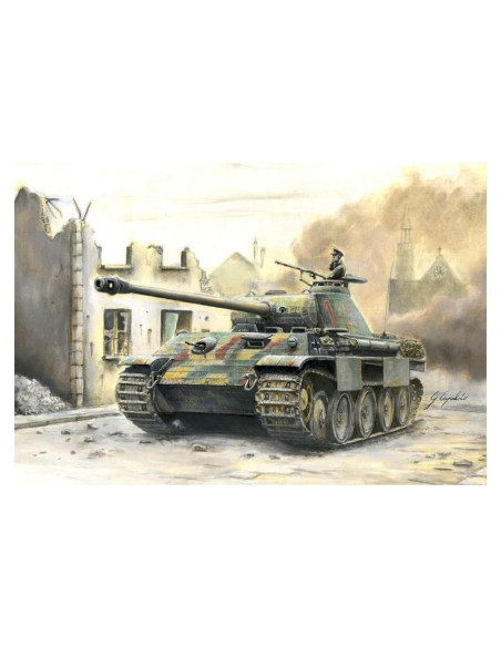Kit de modelo militar Italeri Sd.Kfz.171 Panther Ausf.A 1:56 Kit de modelo militar Italeri Sd.Kfz.171 Panther Ausf.A 1:56
