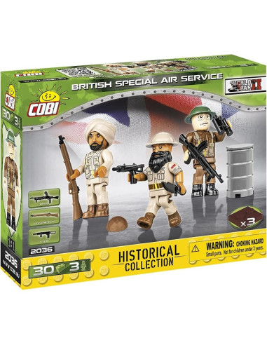 Figuras Históricas COBI SAS Británico Camuflaje Desértico