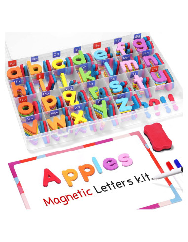 Kit de Letras Magnéticas Gamenote 238 Piezas con Tablero