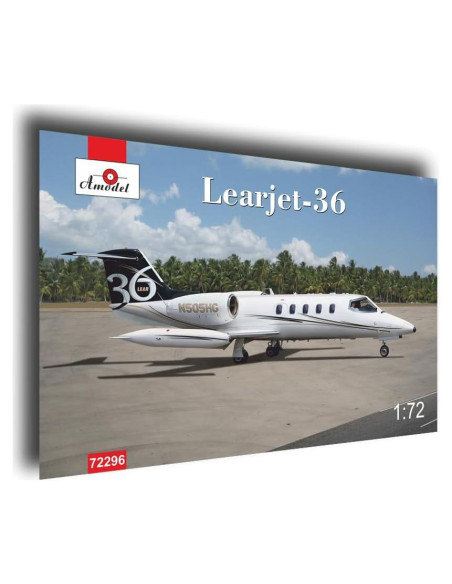 Kit de modelo Learjet-36 Amodel 1:72 plástico sin pintar Kit de modelo Learjet-36 Amodel 1:72 plástico sin pintar