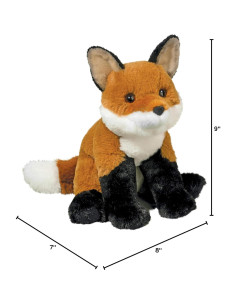 Peluche Zorro Rojo Freddie Douglas 25 cm Suave y Realista 2