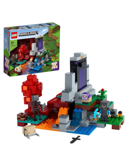 LEGO Minecraft Portal Arruinado 21172 - 316 Piezas, 8+ Años LEGO Minecraft Portal Arruinado 21172 - 316 Piezas, 8+ Años