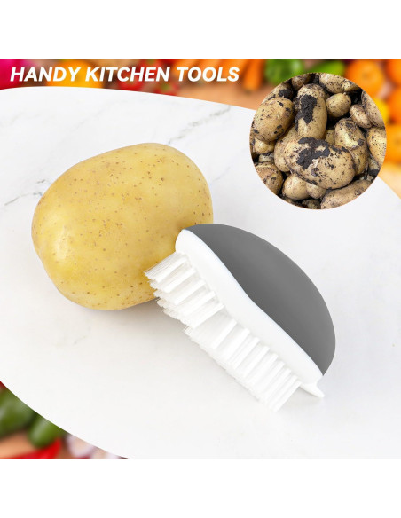 Cepillo de Verduras Yuntop Antideslizante Gris 1 Unidad Cepillo de Verduras Yuntop Antideslizante Gris 1 Unidad