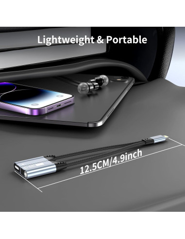 Adaptador Lightning a 3.5mm MTAKYI - Carga y Audio 2 en 1