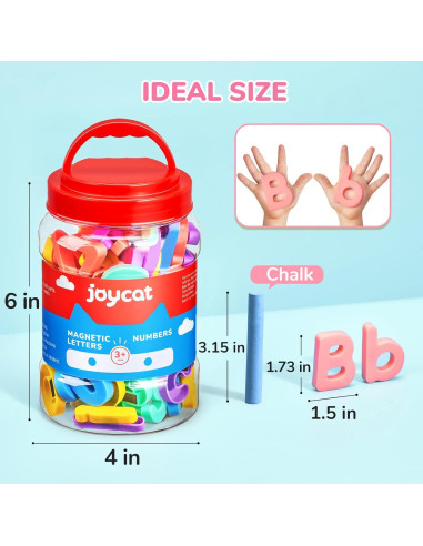 Letras y Números Magnéticos JoyCat 78 PCS para Niños