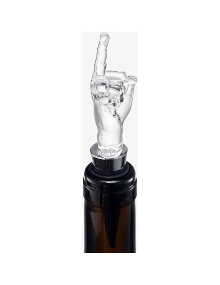 Tapón de Vino Reutilizable The Wine Savant Dedo Medio 12.7cm Tapón de Vino Reutilizable The Wine Savant Dedo Medio 12.7cm