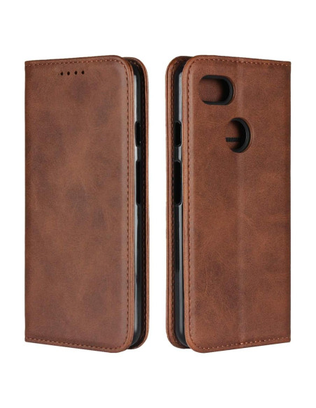 Funda de Cartera iCoverCase para Google Pixel 3 - Cuero PU Marrón Funda de Cartera iCoverCase para Google Pixel 3 - Cuero PU Marrón