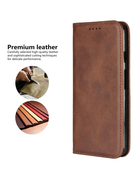 Funda de Cartera iCoverCase para Google Pixel 3 - Cuero PU Marrón Funda de Cartera iCoverCase para Google Pixel 3 - Cuero PU Marrón